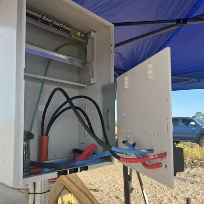 New build meter panel and mains